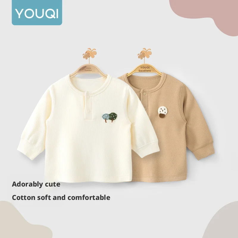 【Youqi】Chinese Baby Tops for 0-2 Years Old, Spring and Autumn Style, Versatile Children's T-Shirts, Unisex Baby Base Layer Shirts, Long-Sleeved, Class a
【Youqi】Chinese Baby Tops for 0-2 Years Old, Spring and Autumn Style, Versatile Children's T-Shirts, Unisex Baby Base Layer Shirts, Long-Sleeved, Class a