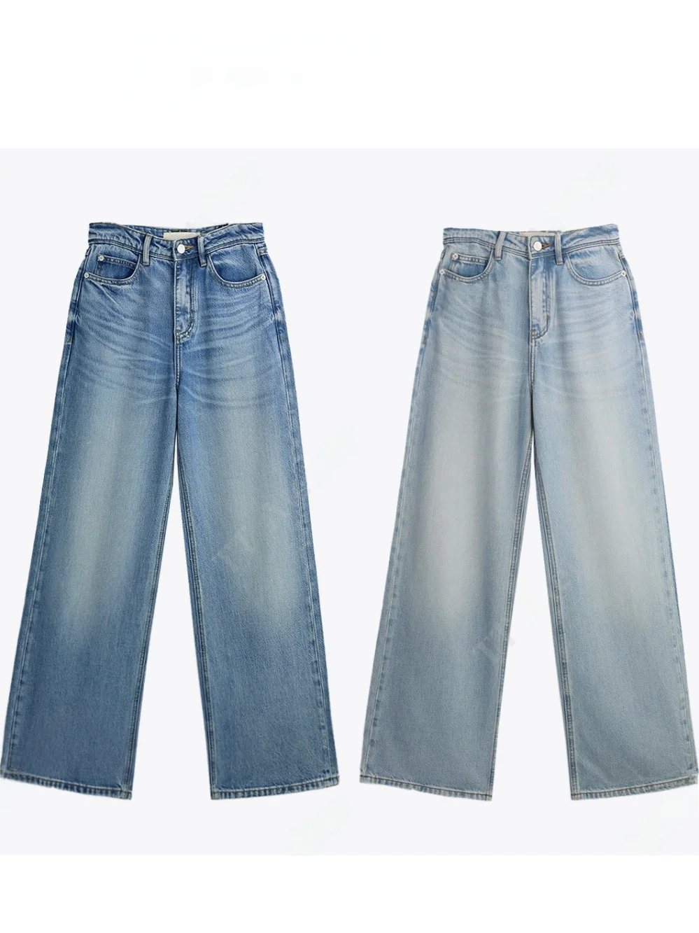 TT Mist Island Spring Summer Distressed Washed Straight Leg Wide Leg Pants Lenzing Denim High Waist Long Trousers
TT Mist Island Spring Summer Distressed Washed Straight Leg Wide Leg Pants Lenzing Denim High Waist Long Trousers