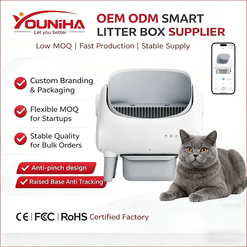 Self Cleaning Box Automatic Cat Box With Open-Top Design APP Control Dual Safety Sensors Suitable For Multi-cats
Self Cleaning Box Automatic Cat Box With Open-Top Design APP Control Dual Safety Sensors Suitable For Multi-cats