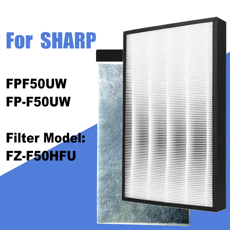 HEPA and Deodorizing Carbon Filter FZ-F50HFU for Sharp FPF50UW FP-F50UW Air Purifier
HEPA and Deodorizing Carbon Filter FZ-F50HFU for Sharp FPF50UW FP-F50UW Air Purifier