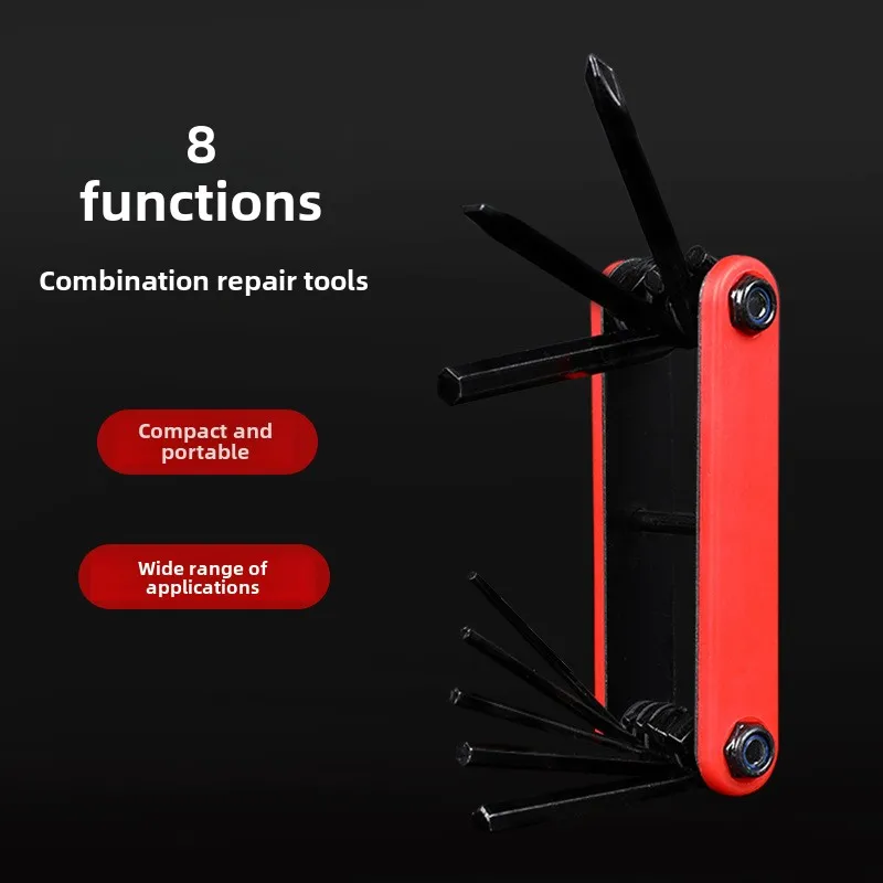 Mountain Bike Multi-Tool Repair Kit Folding 8-in-1 Hex Wrench Set with Chain Tool & Screwdriver Portable for Trail Road Cycling
Mountain Bike Multi-Tool Repair Kit Folding 8-in-1 Hex Wrench Set with Chain Tool & Screwdriver Portable for Trail Road Cycling