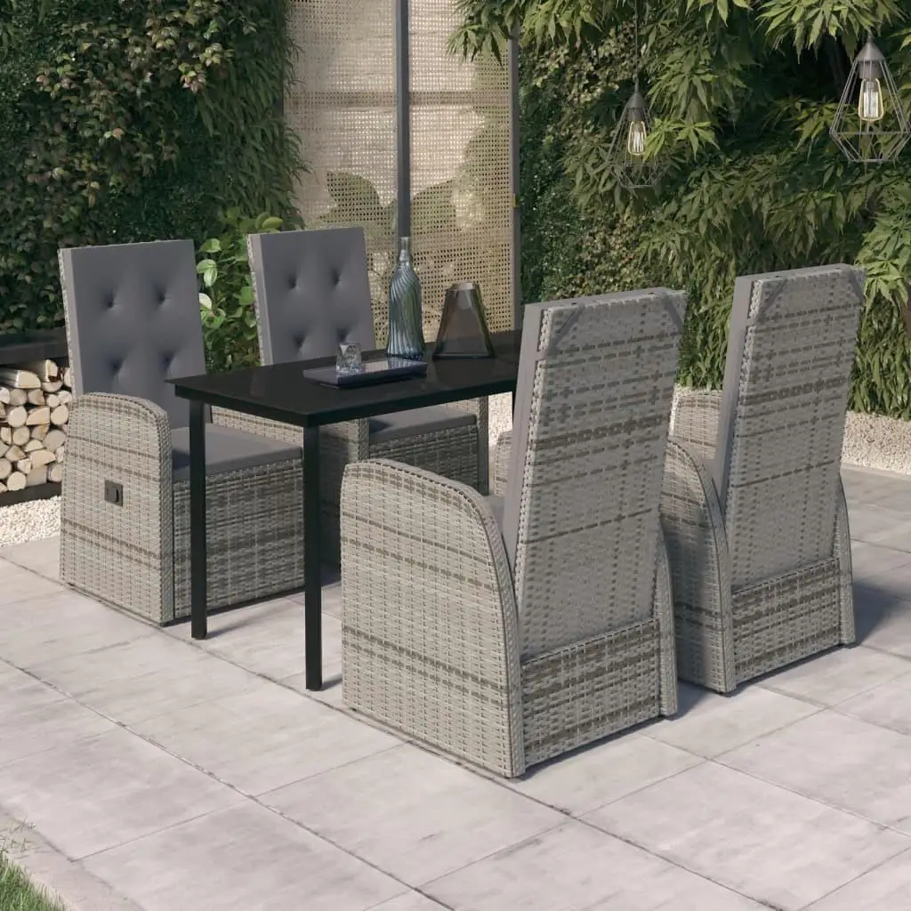 Garden Folding Dining Table Set with 4 Chairs Modern Grey Black Rustic Outdoor Patio Furniture
Garden Folding Dining Table Set with 4 Chairs Modern Grey Black Rustic Outdoor Patio Furniture