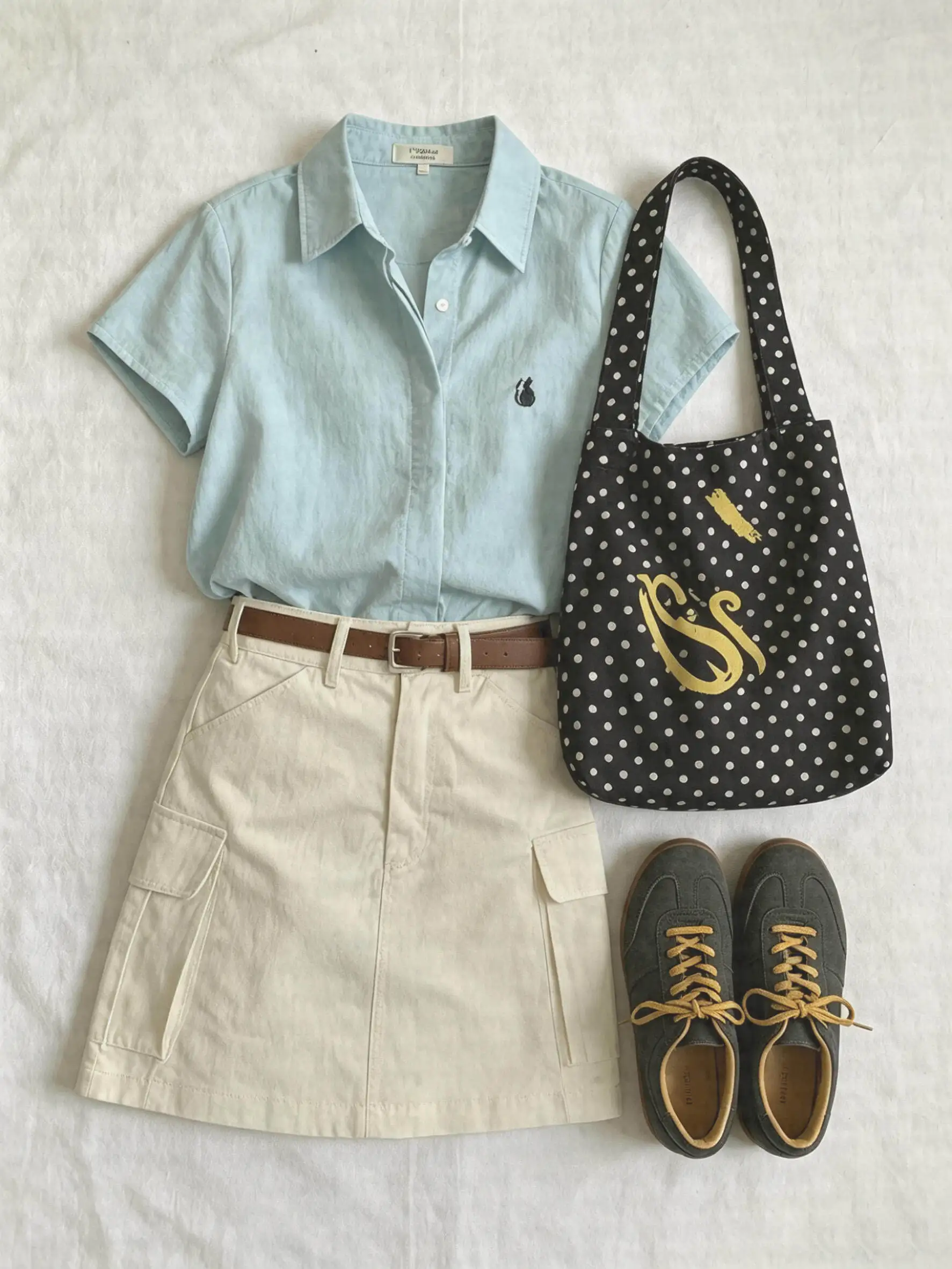 Korean Style Women's Summer Slim Fit Neck Short Sleeve Shirt And High Waist Skirt Fashion Set Light Blue OOTD
Korean Style Women's Summer Slim Fit Neck Short Sleeve Shirt And High Waist Skirt Fashion Set Light Blue OOTD