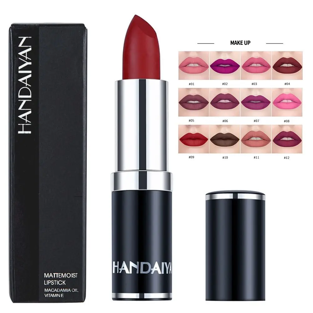 Women's Beauty 12 Colors Matte Lipstick Velvet Long Lasting Lip Color Makeup Pigment Waterproof Women Lipstick Lip Makeup
Women's Beauty 12 Colors Matte Lipstick Velvet Long Lasting Lip Color Makeup Pigment Waterproof Women Lipstick Lip Makeup