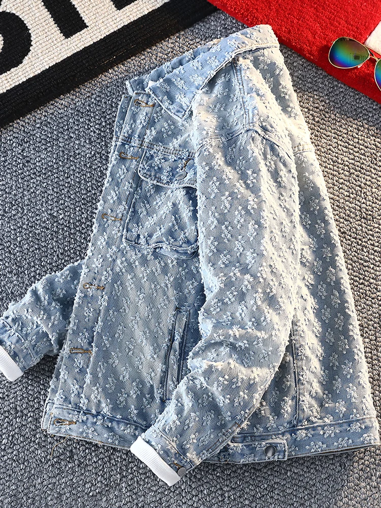 New 2025 Men's Denim Jaet Spring Autumn Sle American Design Casual Coat Haome Trendy Youth ular Loose Fit Long Sve
New 2025 Men's Denim Jaet Spring Autumn Sle American Design Casual Coat Haome Trendy Youth ular Loose Fit Long Sve