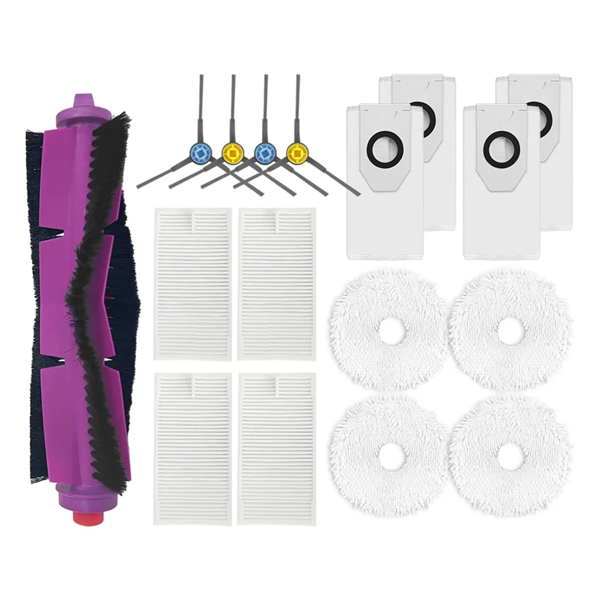 A76Z For V12 Robot Vacuum Main Side Brush HEPA Filter Mop Pad Dust Bag Replacement Spare Parts Accessories
A76Z For V12 Robot Vacuum Main Side Brush HEPA Filter Mop Pad Dust Bag Replacement Spare Parts Accessories