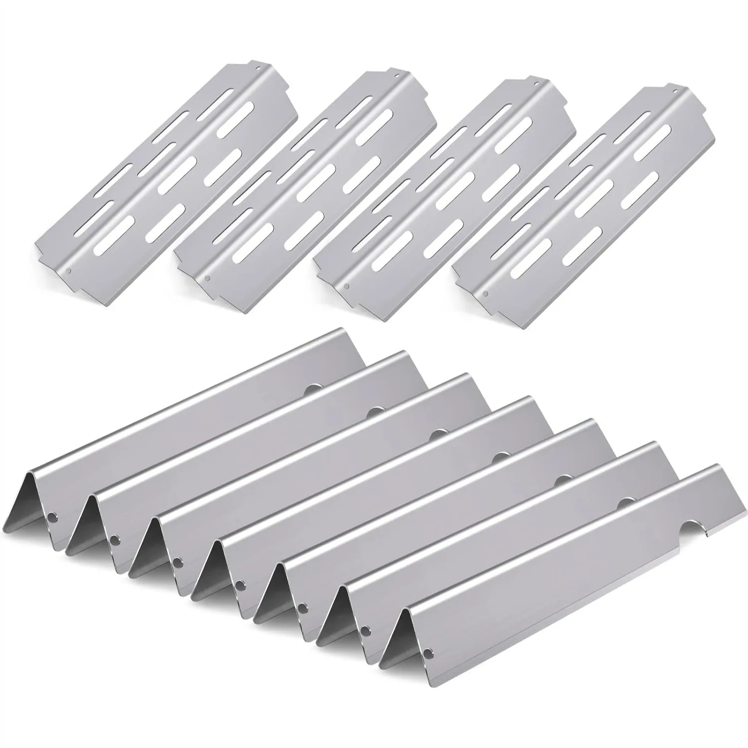 Stainless Steel Flavorizer Bars & Heat Deflectors for Weber Genesis II 400 Series, 17" Long Replacement Parts, Rust-Resistant
Stainless Steel Flavorizer Bars & Heat Deflectors for Weber Genesis II 400 Series, 17" Long Replacement Parts, Rust-Resistant