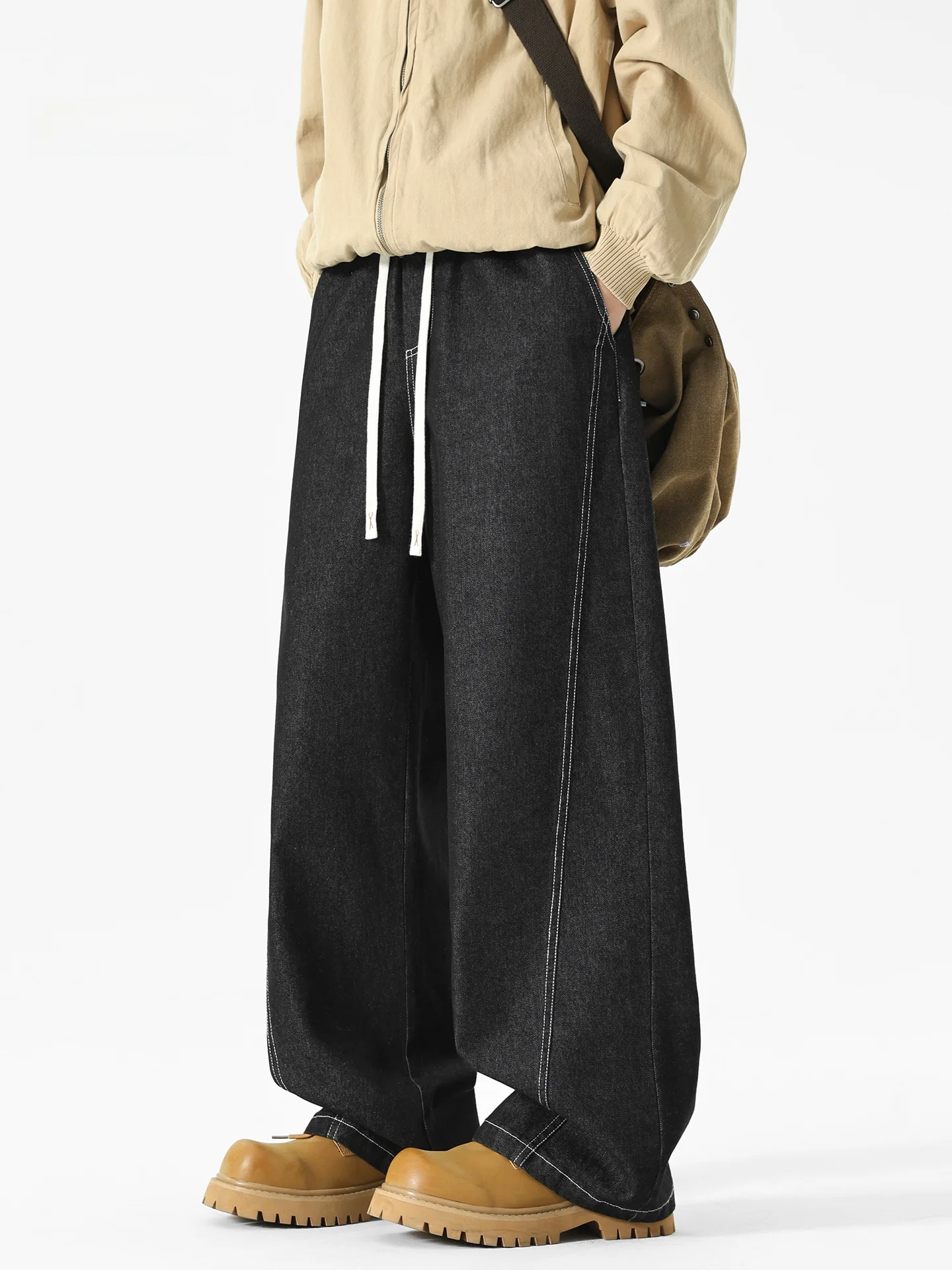 American Retro Thiened Men's Jeans Casual Wide Leg Straight Leg Casual Long Pants Autumn Winter Cotton Polyester Blend
American Retro Thiened Men's Jeans Casual Wide Leg Straight Leg Casual Long Pants Autumn Winter Cotton Polyester Blend