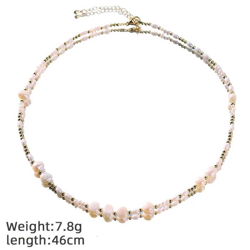 Pearl Copper Bead Necklace Women Elegant Vintage Jewelry Casual Party Wedding Long Chain Stylish Ladies Accessories Gift
Pearl Copper Bead Necklace Women Elegant Vintage Jewelry Casual Party Wedding Long Chain Stylish Ladies Accessories Gift
