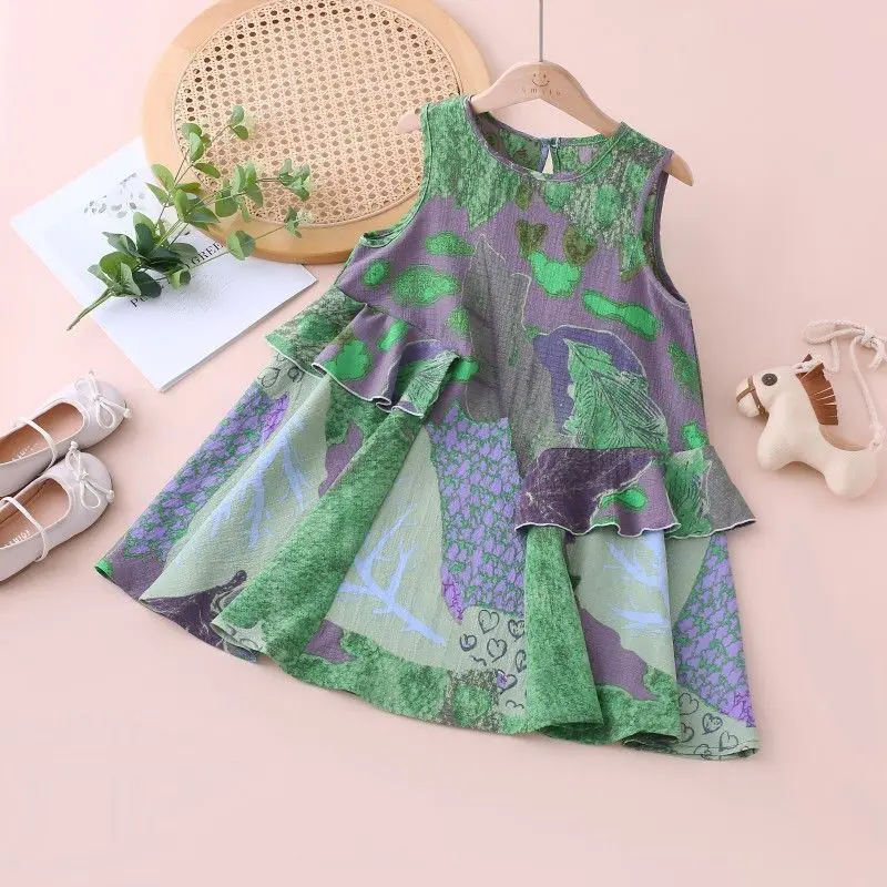 Girls Dress Summer Summer Dress Skirt 2025 New Princess Children's Fashion Wear Thin Sleeveless Skirt
Girls Dress Summer Summer Dress Skirt 2025 New Princess Children's Fashion Wear Thin Sleeveless Skirt