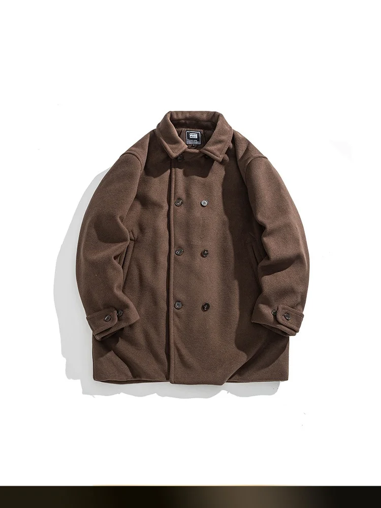 Американское ретро-пальто Nted с двойным рядом пуговиц, шерстяным воротником, в стиле рабочей одежды, из хлопка, зимнее, свободное, теплое, средней длины
Американское ретро-пальто Nted с двойным рядом пуговиц, шерстяным воротником, в стиле рабочей одежды, из хлопка, зимнее, свободное, теплое, средней длины