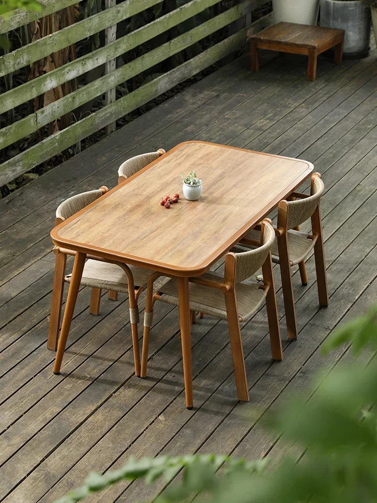 Outdoor table and chair courtyard rattan chair combination villa garden leisure outdoor terrace waterproof and sunscreen
Outdoor table and chair courtyard rattan chair combination villa garden leisure outdoor terrace waterproof and sunscreen