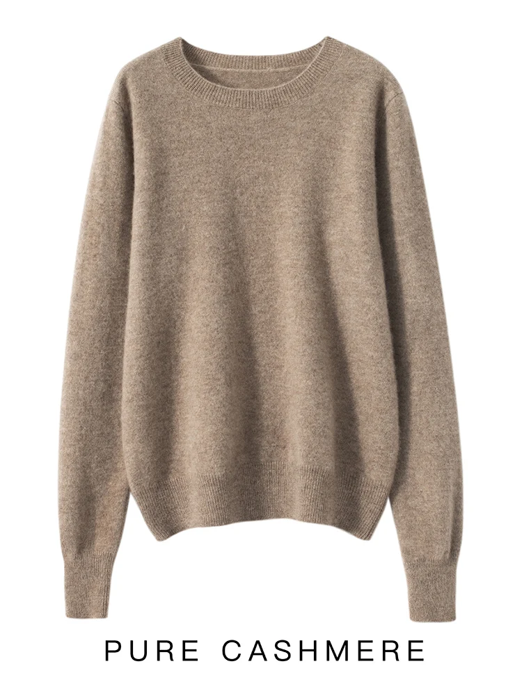 TLOML Women's 100% Cashmere Sweater O-neck Basic Solid Pullover Autumn Winter Cashmere Knitwear Soft Warm Pullover Comfy Tops
TLOML Women's 100% Cashmere Sweater O-neck Basic Solid Pullover Autumn Winter Cashmere Knitwear Soft Warm Pullover Comfy Tops