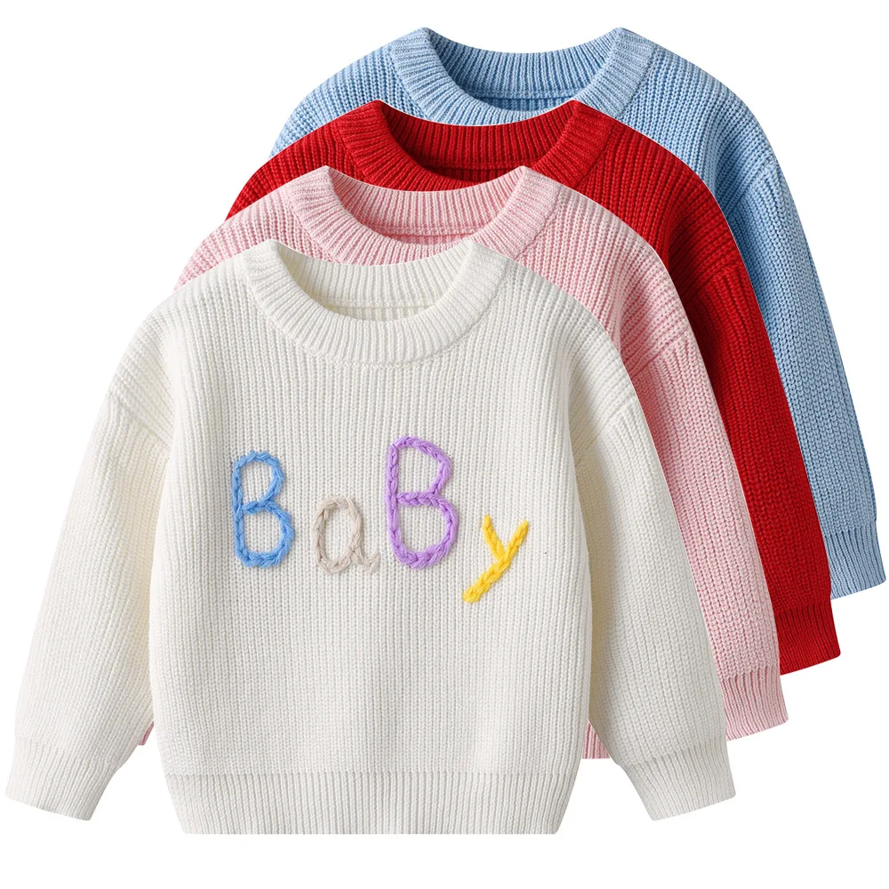 UNITIM Infant Baby Girl Sweater New Winter Cartoon Embroidery Thicken Warm Kids Girls Knitwear Round Neck Little Girls Pullovers
UNITIM Infant Baby Girl Sweater New Winter Cartoon Embroidery Thicken Warm Kids Girls Knitwear Round Neck Little Girls Pullovers