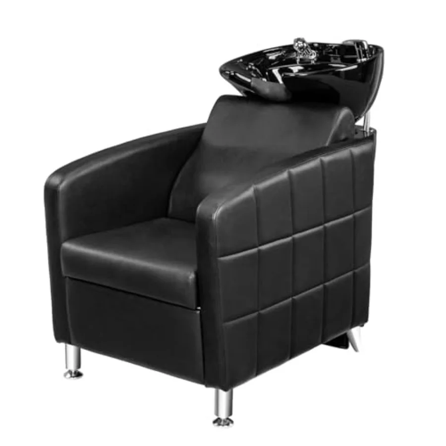Salon Shampoo Bowl and Chair, Shampoo Chair Extra Wide Seat and Porcelain Hair Washing Sink, Shampoo Unit for Beauty Spa Barber
Salon Shampoo Bowl and Chair, Shampoo Chair Extra Wide Seat and Porcelain Hair Washing Sink, Shampoo Unit for Beauty Spa Barber