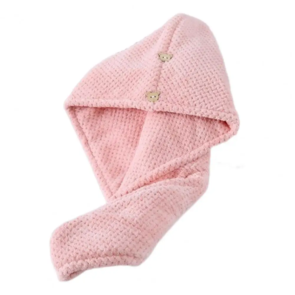 Excellent Hair Drying Hat Super Soft Fixing Button Design Dry Hair Hat Bathroom Head Washing Hair Drying Towel Wrap
Excellent Hair Drying Hat Super Soft Fixing Button Design Dry Hair Hat Bathroom Head Washing Hair Drying Towel Wrap