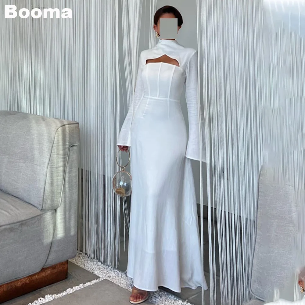 Booma White Elegant Mermaid Formal Evening Dresses High Long Sleeves Prom Gowns Ankle Length Wedding Party Dresses for Women
Booma White Elegant Mermaid Formal Evening Dresses High Long Sleeves Prom Gowns Ankle Length Wedding Party Dresses for Women