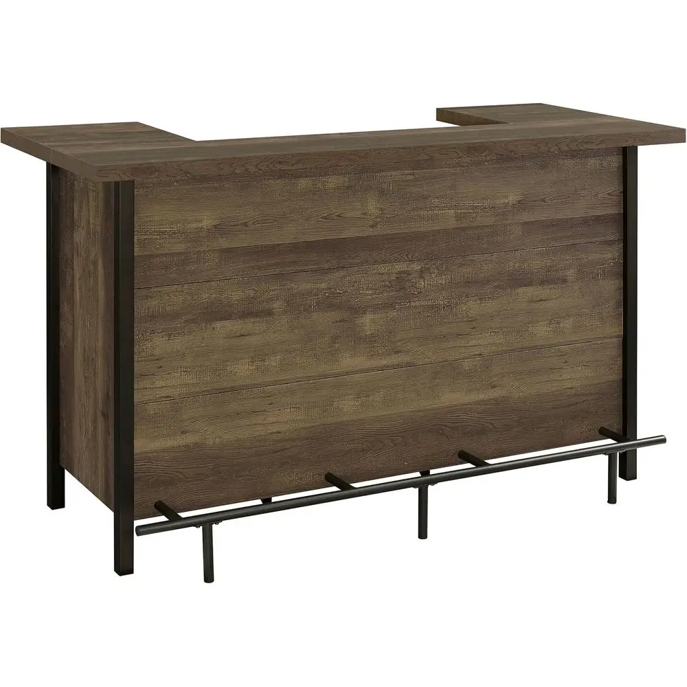 Rustic Oak Engineered Wood Home Bar Cabinet with Stemware Racks, Wine Racks, and Storage Shelves
Rustic Oak Engineered Wood Home Bar Cabinet with Stemware Racks, Wine Racks, and Storage Shelves