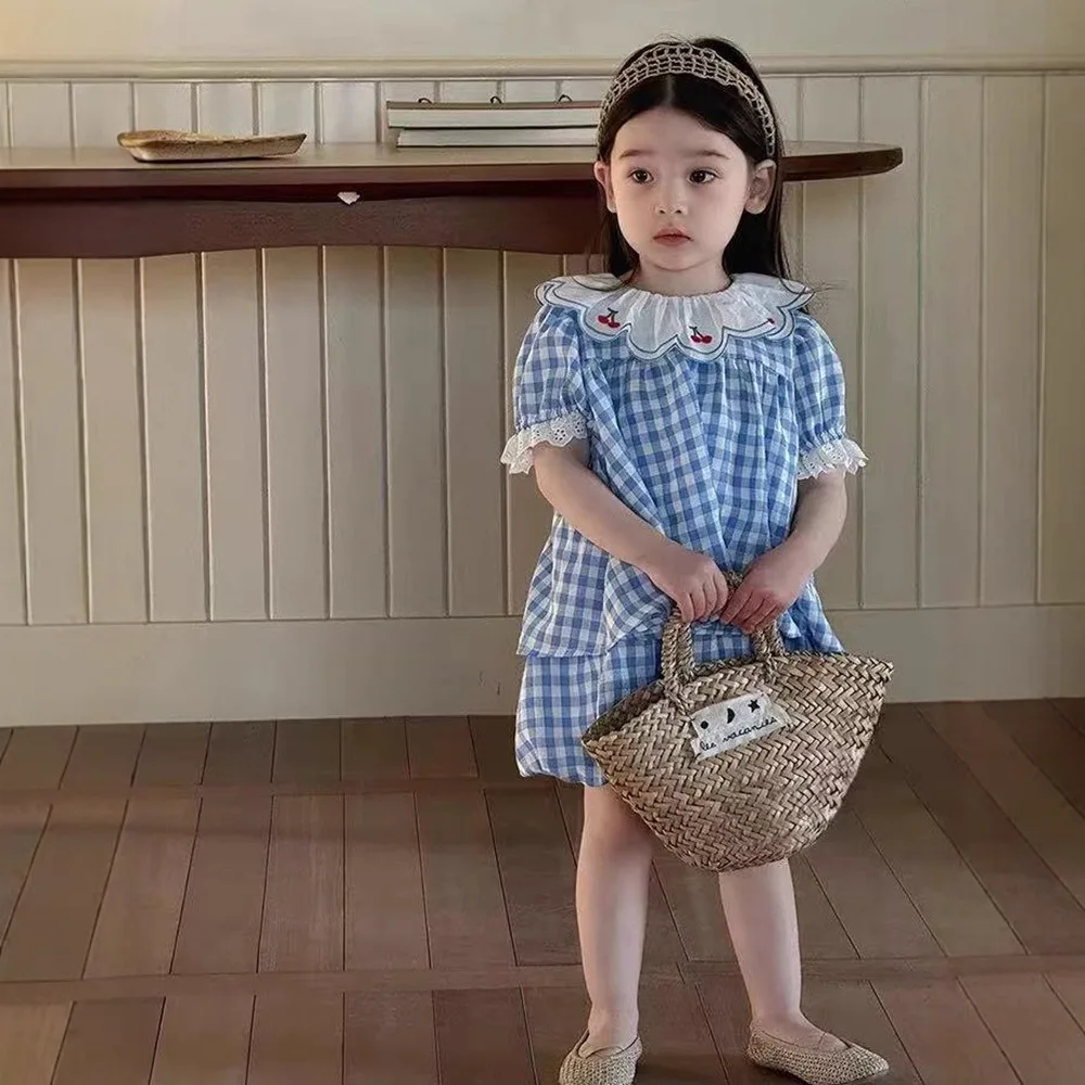 Checkered Shirt Shorts Set Summer New 2025 Fashion Korean Casual Sweet Cute Checkered Doll Shirt Lantern Shorts 2 Piece Set
Checkered Shirt Shorts Set Summer New 2025 Fashion Korean Casual Sweet Cute Checkered Doll Shirt Lantern Shorts 2 Piece Set