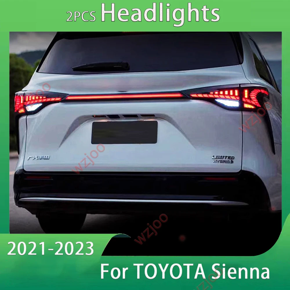 Светодиодный задний фонарь для Toyota Sienna 2021-2023, задний ходовой фонарь, тормозной задний фонарь, динамический указатель поворота, автомобильный задний фонарь, автостайлинг, фонари
Светодиодный задний фонарь для Toyota Sienna 2021-2023, задний ходовой фонарь, тормозной задний фонарь, динамический указатель поворота, автомобильный задний фонарь, автостайлинг, фонари