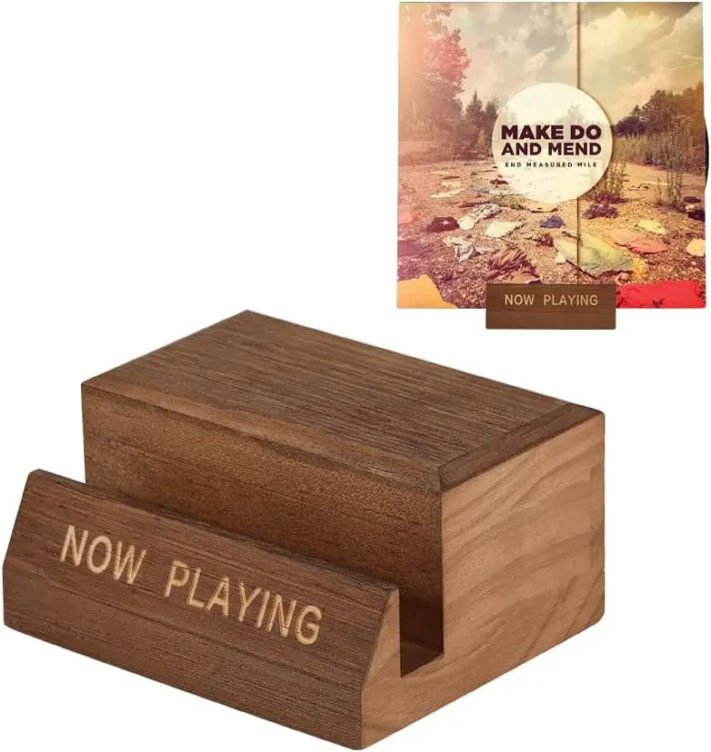 Wooden Vinyl Record Display Stand - Tabletop Album Cover Holder for Now Playing Records, Modern Home Decor
Wooden Vinyl Record Display Stand - Tabletop Album Cover Holder for Now Playing Records, Modern Home Decor
