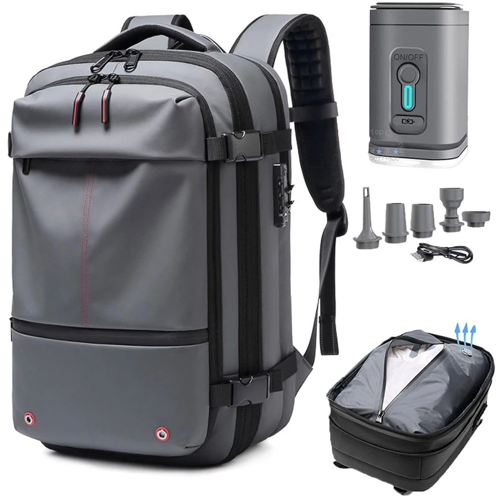 60l Air Vacuum Backpack Airback Travel Expandable Waterproof Laptop Backpacks Business school Bags Airline Approved Luggage Bag
60l Air Vacuum Backpack Airback Travel Expandable Waterproof Laptop Backpacks Business school Bags Airline Approved Luggage Bag