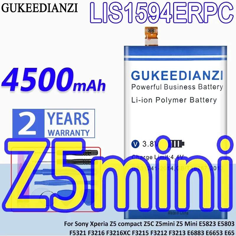 LIS1594ERPC 4500mAh Rechargeable Mobile Battery For Sony Xperia Z5 compact, Z5C, Z5 mini, E5823 E6883 E6653 E65
LIS1594ERPC 4500mAh Rechargeable Mobile Battery For Sony Xperia Z5 compact, Z5C, Z5 mini, E5823 E6883 E6653 E65