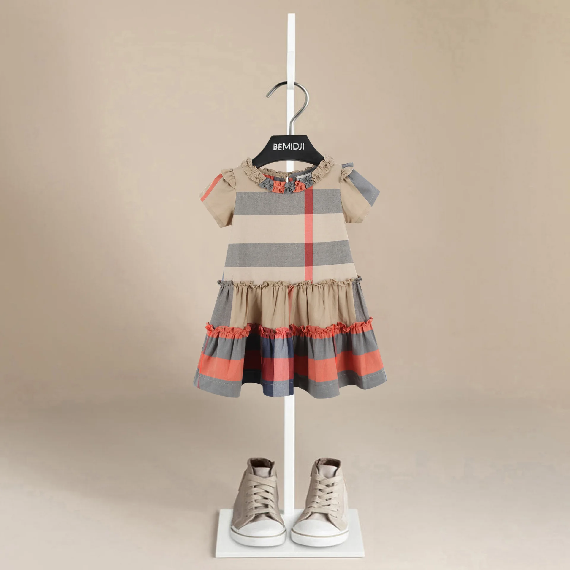 Summer Short Sleeve Princess Dress Short Sleeve Kids Plaid Party Baby Dresses Children Clothing 1-7Y Birthday Gifts Girl Clothes
Summer Short Sleeve Princess Dress Short Sleeve Kids Plaid Party Baby Dresses Children Clothing 1-7Y Birthday Gifts Girl Clothes