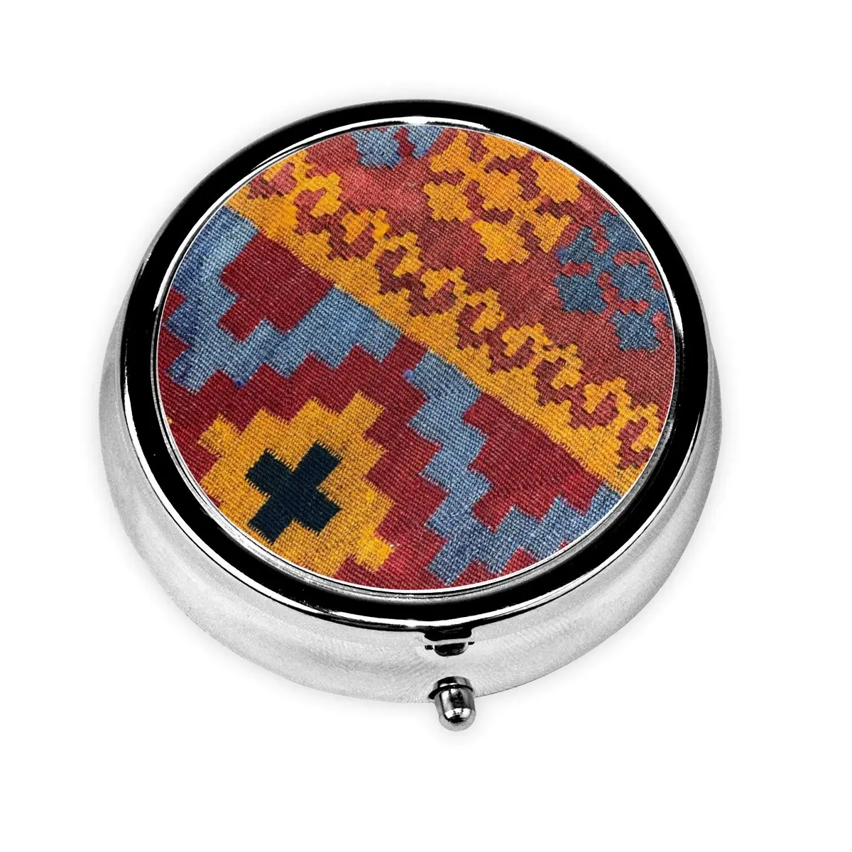 Moroccan Style Decorative Kilim Navaho Weave Aztec Textile Pill Organizer Floral Medicine Box Pill Case Splitters Storage Box
Moroccan Style Decorative Kilim Navaho Weave Aztec Textile Pill Organizer Floral Medicine Box Pill Case Splitters Storage Box