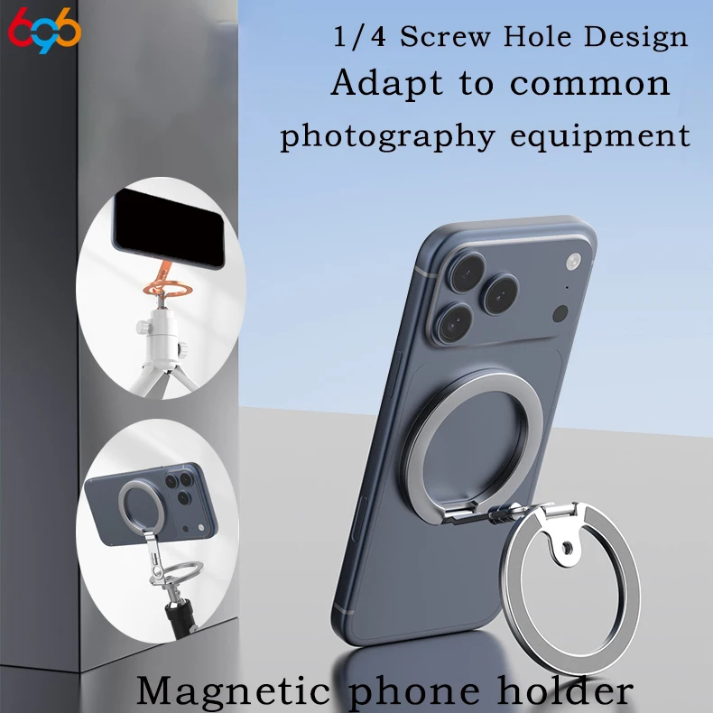 2026 Double Sided Magnetic Phone Holder 1/4 Screw Hole For Mounting Photography Equipment 360° Rotation Folding Phone Bracket
2026 Double Sided Magnetic Phone Holder 1/4 Screw Hole For Mounting Photography Equipment 360° Rotation Folding Phone Bracket