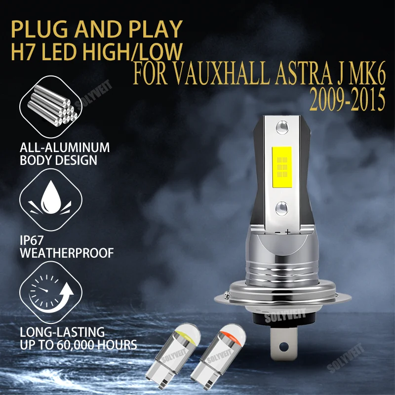 A purer, whiter glow from latest H7 LED Light High Low Beam Bulbs For Vauxhall Astra J mk6 2009 2010 2011 2012 2013 2014 2015
A purer, whiter glow from latest H7 LED Light High Low Beam Bulbs For Vauxhall Astra J mk6 2009 2010 2011 2012 2013 2014 2015
