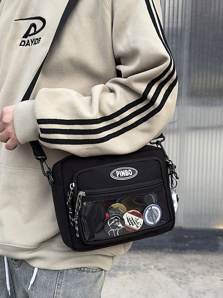 Повседневная сумка через плечо, легкая, маленькая, модная, на одно плечо, сумка для мобильного телефона, уличная тенденция, застежка-молния, нейлон...
Повседневная сумка через плечо, легкая, маленькая, модная, на одно плечо, сумка для мобильного телефона, уличная тенденция, застежка-молния, нейлон...