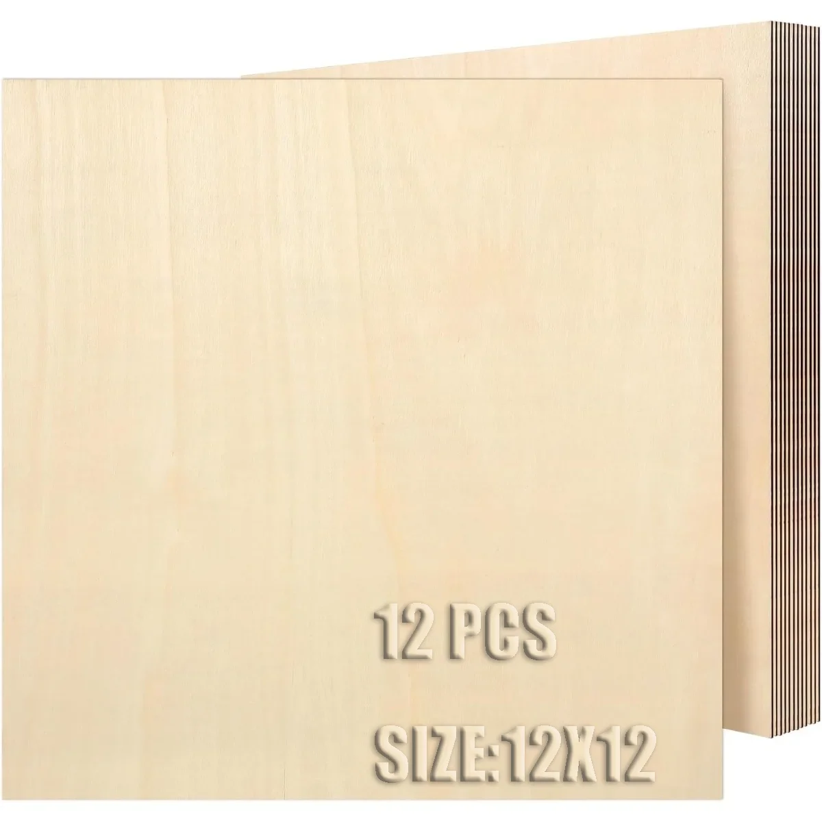 12PCS 12x12x0.08 Inch Wood Squares Basswood for Crafts Painting Writing DIY Supplies Laser Cutting Engraving Carving Home Decor
12PCS 12x12x0.08 Inch Wood Squares Basswood for Crafts Painting Writing DIY Supplies Laser Cutting Engraving Carving Home Decor