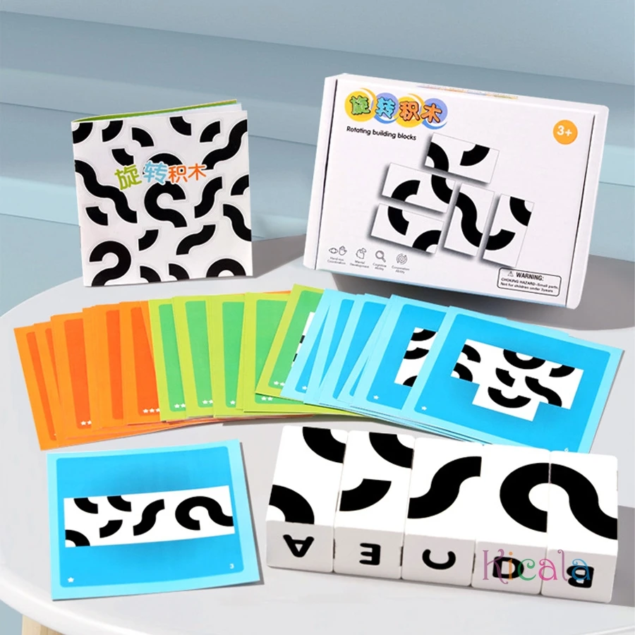 Kids Montessori Rotating Building Blocks Puzzle Kids Logical Thinking Visual Matching Educational Brain Teaser Toy for 3+ Years
Kids Montessori Rotating Building Blocks Puzzle Kids Logical Thinking Visual Matching Educational Brain Teaser Toy for 3+ Years