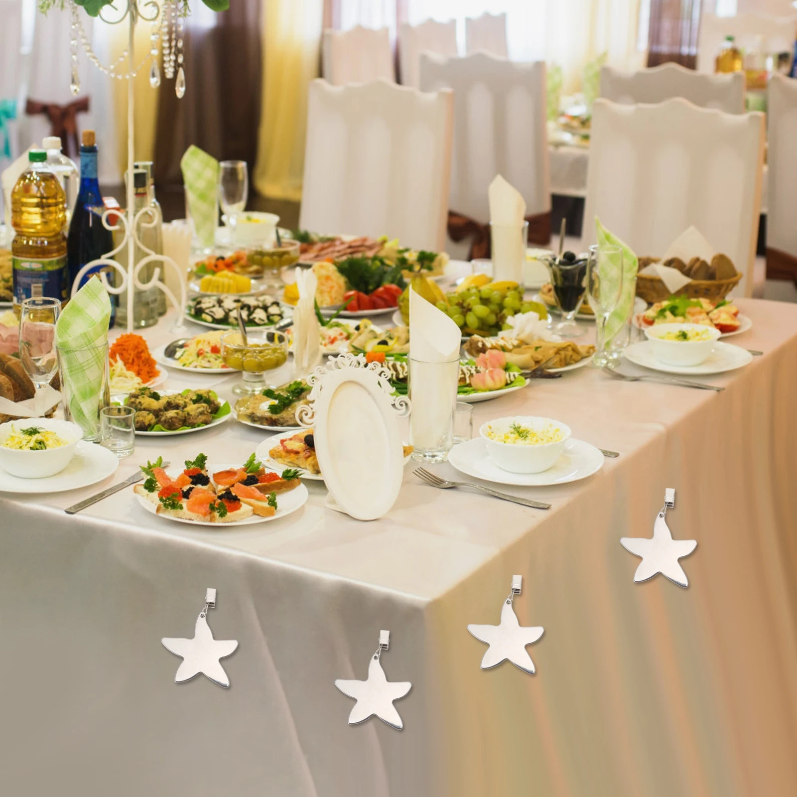 4 Pcs Tablecloth Clips Stainless Steel Windproof Outdoor Indoor Holder Perfect for Home Parties Restaurant Creative Shape Modern
4 Pcs Tablecloth Clips Stainless Steel Windproof Outdoor Indoor Holder Perfect for Home Parties Restaurant Creative Shape Modern