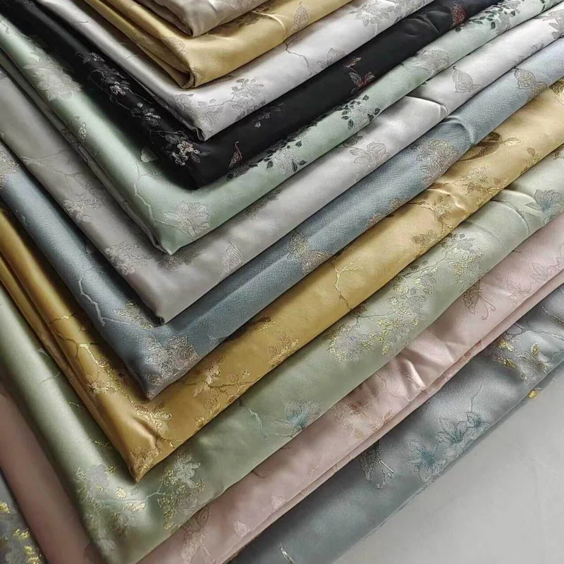 Chinese Style Brocade Jacquard Fabric By The Meter for Dress DIY Hanfu Cheongsam Clothing Sewing Cloth Butterfly Swallow Pattern
Chinese Style Brocade Jacquard Fabric By The Meter for Dress DIY Hanfu Cheongsam Clothing Sewing Cloth Butterfly Swallow Pattern