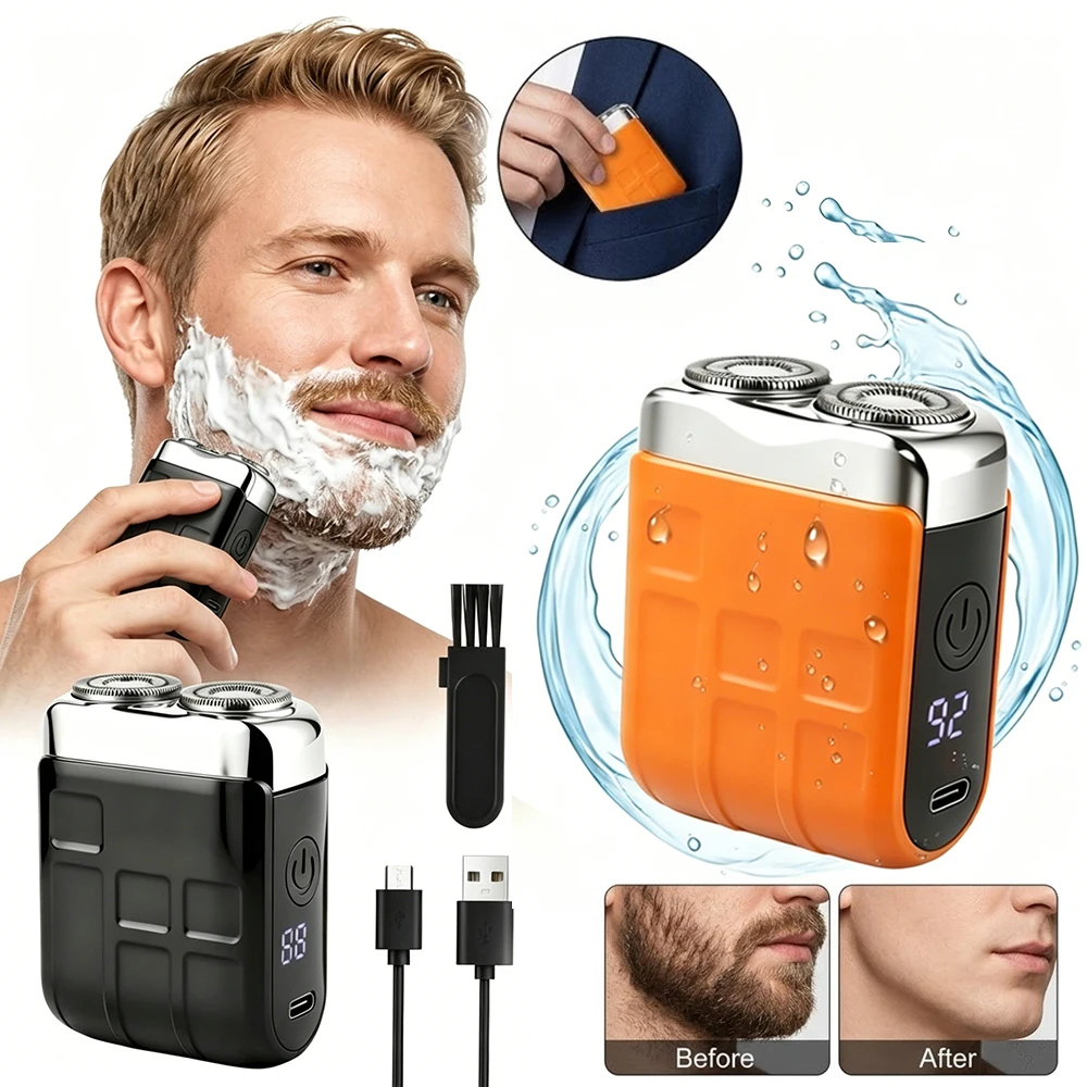 Electric Shaver for Men Portable Beard Trimmer Man's Electric Razor Waterproof Rechargeable Dual Blade Shaving Machine for Male
Electric Shaver for Men Portable Beard Trimmer Man's Electric Razor Waterproof Rechargeable Dual Blade Shaving Machine for Male