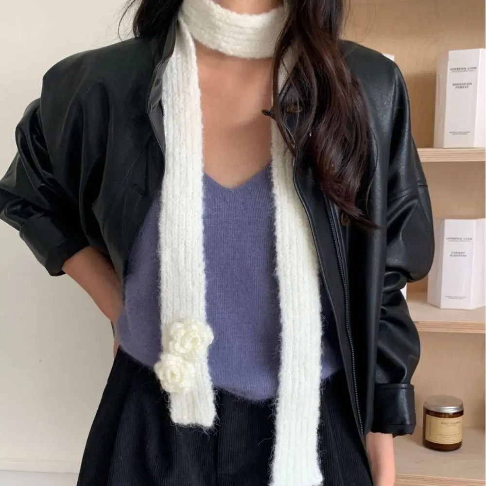 Solid Color Flower Shawl Y2K Harajuku Knitted Scarf Collocation Clothing Accessories Crochet Long Narrow Scarves Streetwear
Solid Color Flower Shawl Y2K Harajuku Knitted Scarf Collocation Clothing Accessories Crochet Long Narrow Scarves Streetwear