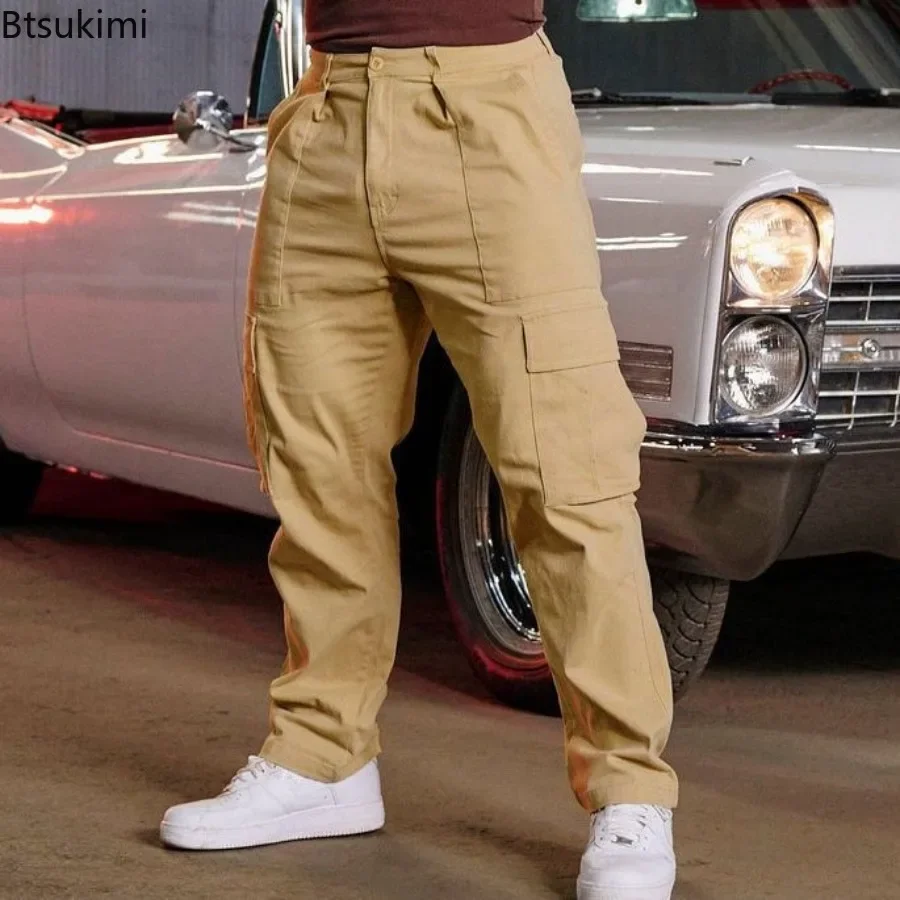 2025 Men's Fashion Splice Big Pocket Cargo Pants Solid Loose Casual Trousers Breathable All Match Straight Pants Male Sweatpants
2025 Men's Fashion Splice Big Pocket Cargo Pants Solid Loose Casual Trousers Breathable All Match Straight Pants Male Sweatpants