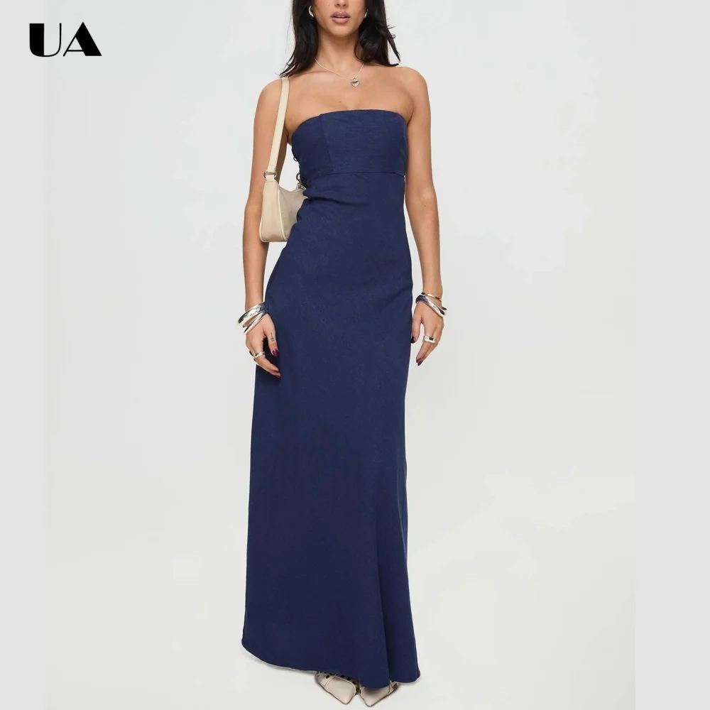 ULBYANRN Trendy Solid Strapless Maxi Dress for Woman Sexy Sheath Backless Daily Dress Customized Ins Style Sleeveless Long Dress
ULBYANRN Trendy Solid Strapless Maxi Dress for Woman Sexy Sheath Backless Daily Dress Customized Ins Style Sleeveless Long Dress