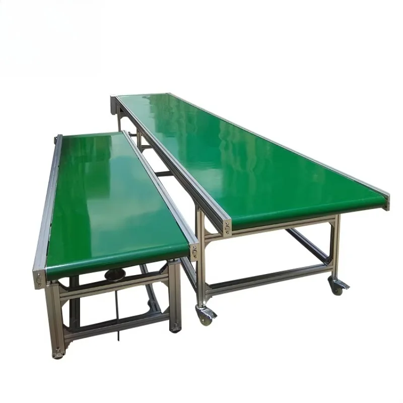 Professional custom high-quality green PVC belt conveyor system workshop
Professional custom high-quality green PVC belt conveyor system workshop