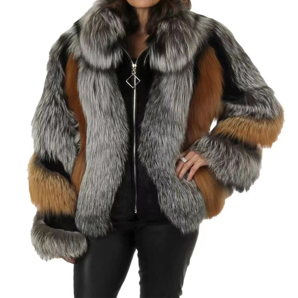 2022 winter women new style luxury real silver fox fur coat female winter warm red fox fur jacket free shipping
2022 winter women new style luxury real silver fox fur coat female winter warm red fox fur jacket free shipping