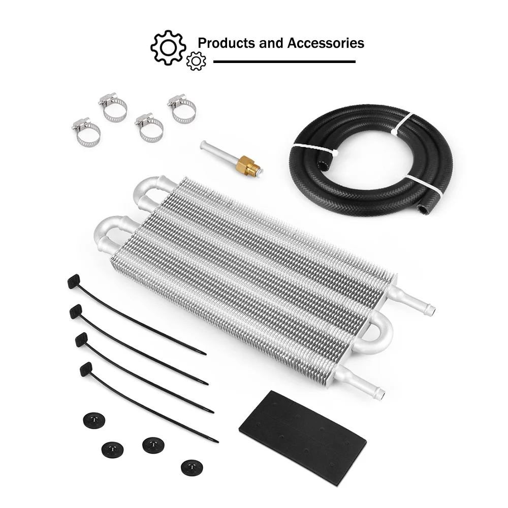 4/6/8 Row Aluminum Transmission Oil Cooler Kit, Universal Remote Radiator Converter for Automatic Manual Car Engine
4/6/8 Row Aluminum Transmission Oil Cooler Kit, Universal Remote Radiator Converter for Automatic Manual Car Engine