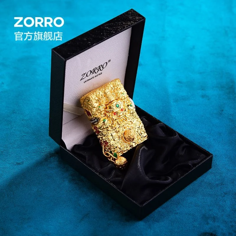 Керосиновая зажигалка ZORRO Heavy Armor 'Пять призраков' на удачу и богатство - Элитный подарок для мужчин, тема 'Горный призрак тратит деньги'
Керосиновая зажигалка ZORRO Heavy Armor 'Пять призраков' на удачу и богатство - Элитный подарок для мужчин, тема 'Горный призрак тратит деньги'