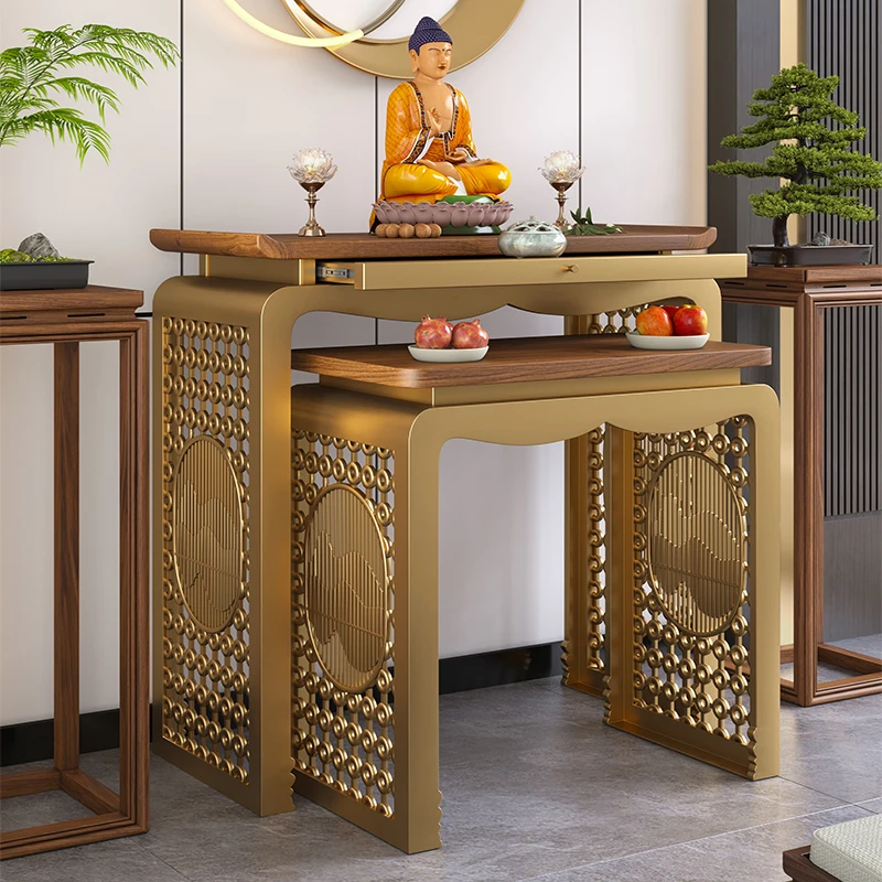 North American black walnut offering table household new Chinese stainless steel light luxury casket
North American black walnut offering table household new Chinese stainless steel light luxury casket