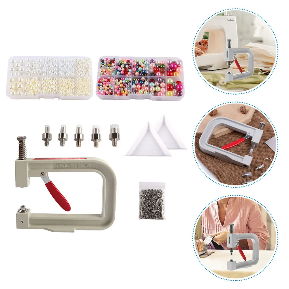 1 set Beading Machine Set Pearl Fixing Tool Jewelry Making Accessories DIY Pearl Setting Hand Press Sturdy ABS Iron Rubber
1 set Beading Machine Set Pearl Fixing Tool Jewelry Making Accessories DIY Pearl Setting Hand Press Sturdy ABS Iron Rubber