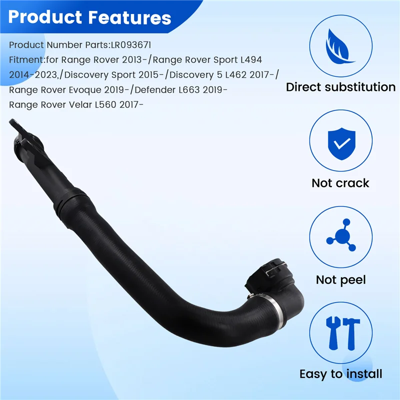 A33K-Car Engine Thermostat Coolant Tube Constant Temperature Cooling Tube LR093671 For Land Rover Range Rover Evoque Defender
A33K-Car Engine Thermostat Coolant Tube Constant Temperature Cooling Tube LR093671 For Land Rover Range Rover Evoque Defender