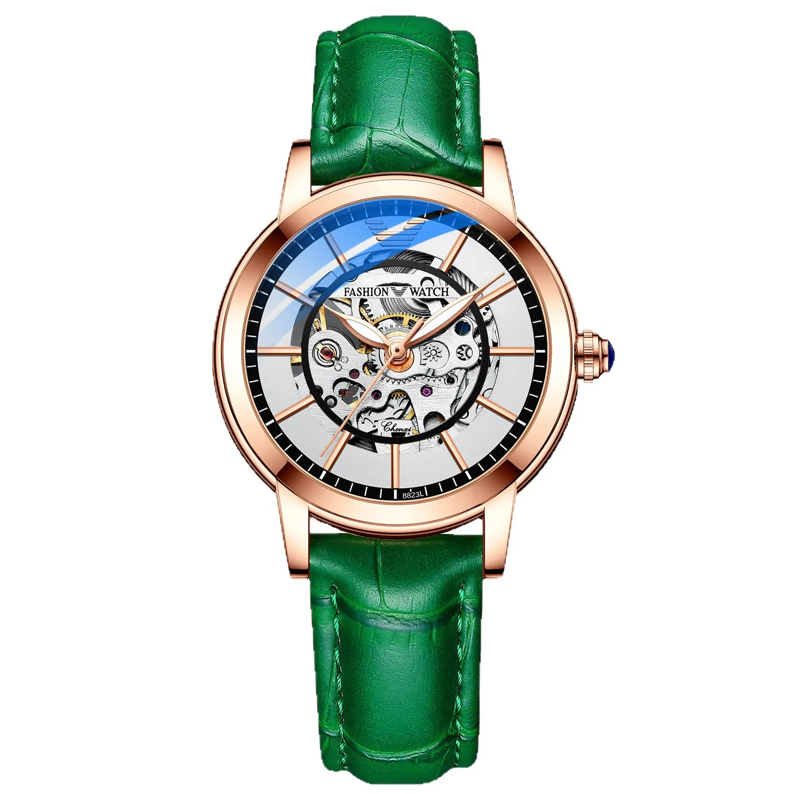 Women's Fully Automatic Hollow Mechanical Watch Fashion Trend Night Light Cross border Foreign Trade Watch
Women's Fully Automatic Hollow Mechanical Watch Fashion Trend Night Light Cross border Foreign Trade Watch