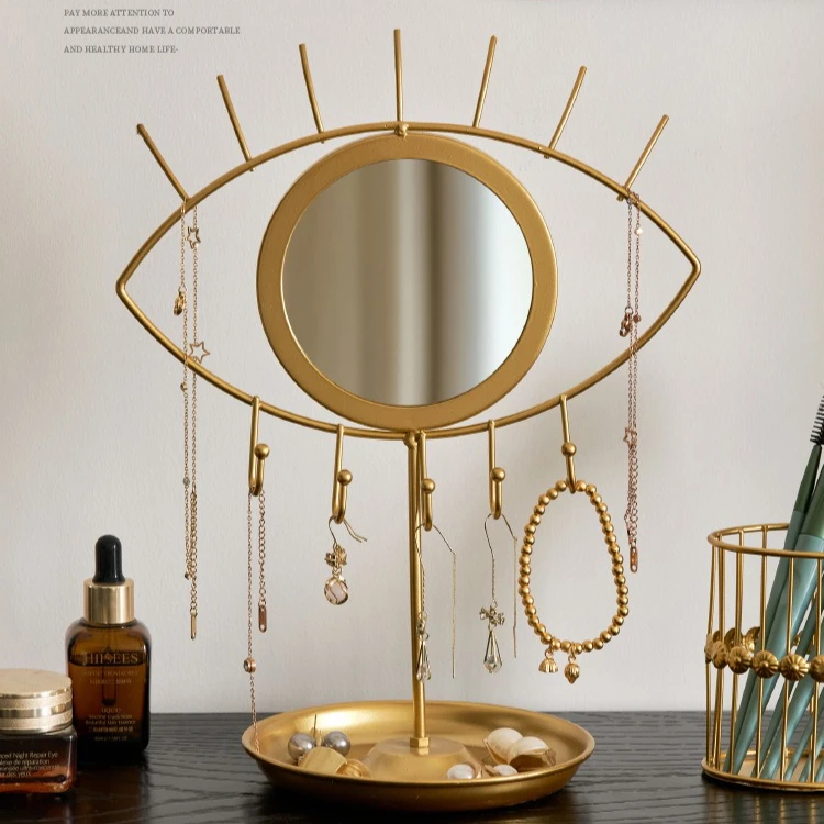 Multifunctional Display Stand High-definition Mirror Nordic Style Golden Iron Art Home Decoration Frame Jewelry Storage Tray
Multifunctional Display Stand High-definition Mirror Nordic Style Golden Iron Art Home Decoration Frame Jewelry Storage Tray