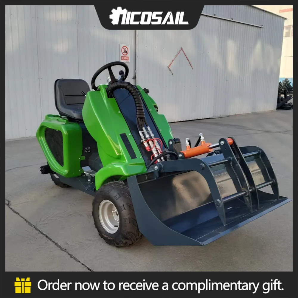 Новый мини-погрузчик подходит для уборки снега на пастбищах и садовых работ.
Новый мини-погрузчик подходит для уборки снега на пастбищах и садовых работ.